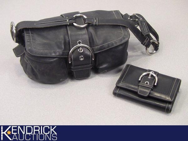 lot 54 image: Authentic COACH Purse, and Wallet