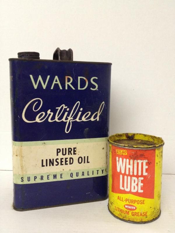 lot 47 image: Vintage Lube and Oil Cans