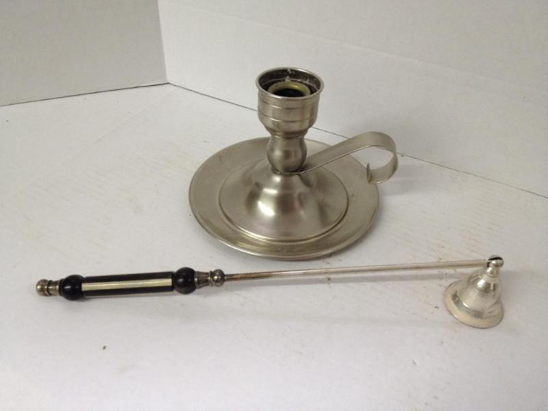 lot 53 image: Candle Holder and Extinguisher