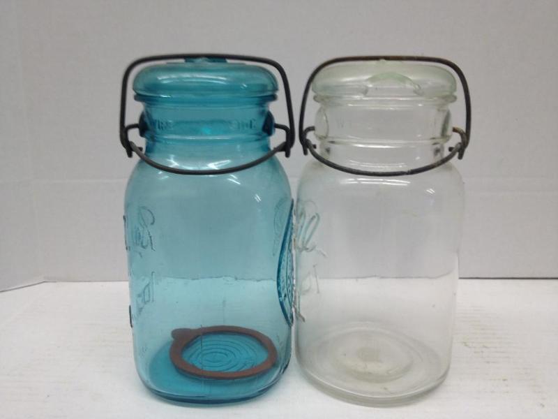 lot 66 image: 2 Ball 1 Quart Mason Jars