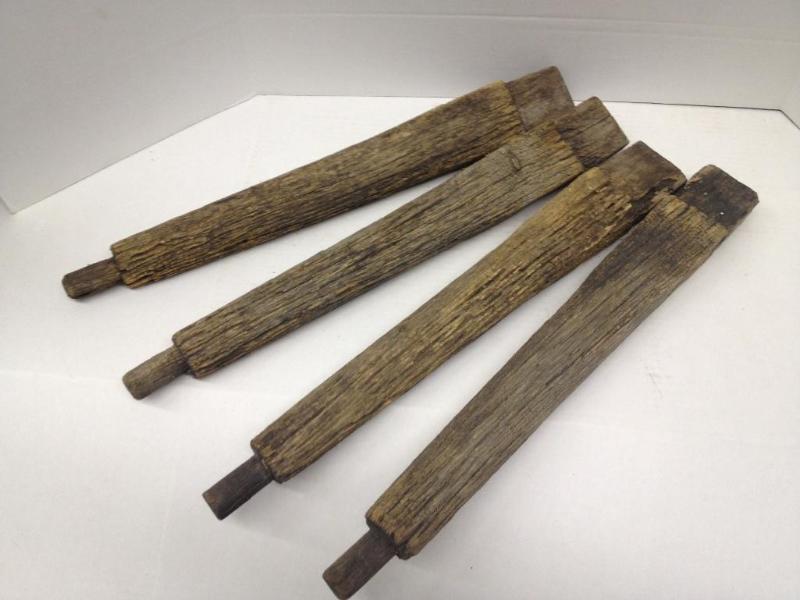 lot 70 image: 4 Very Old Wooden Spokes