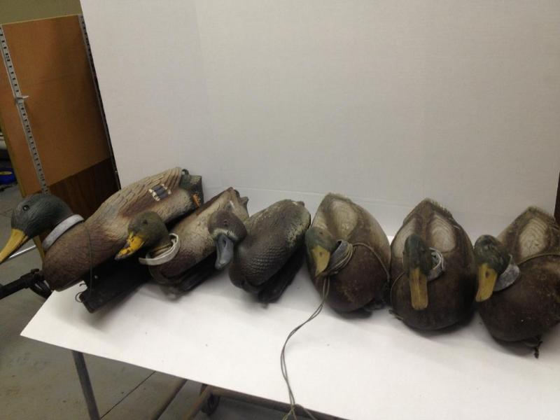 lot 79 image: 6 Duck Decoys