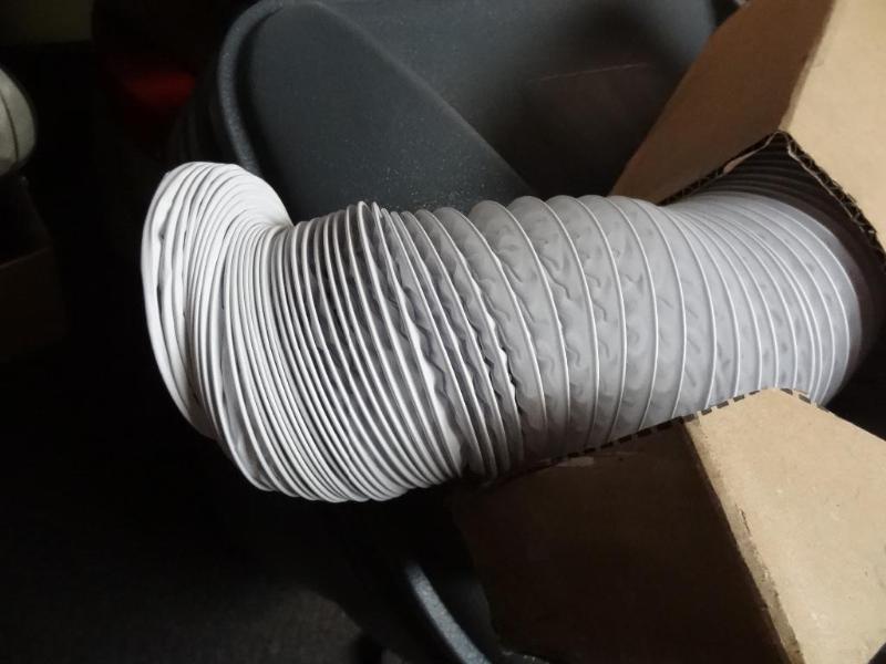 lot 102 image: New 50ft 4 in dia vinyl vent hose  ...