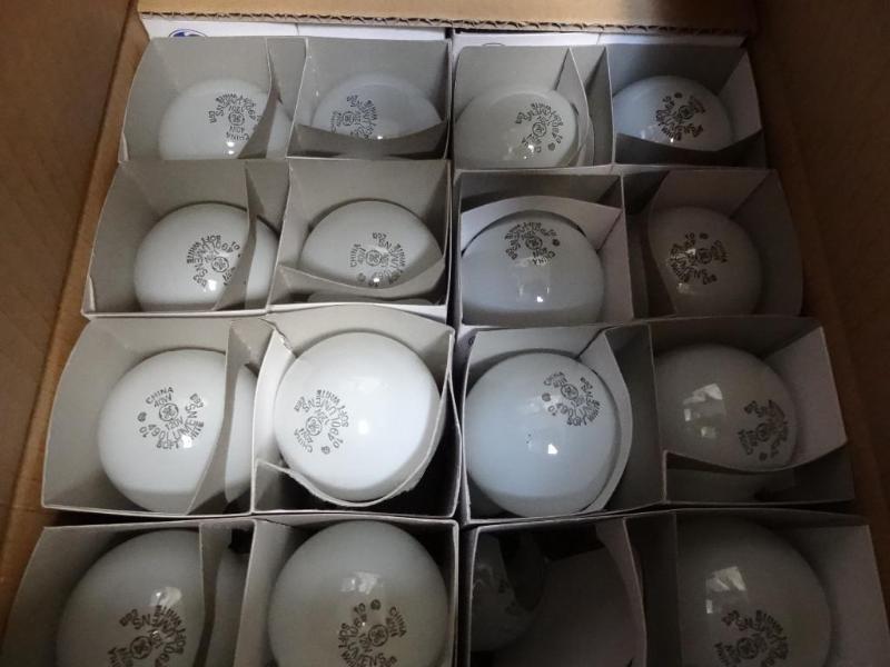 lot 119 image: Qty 48 GE 40 watt soft white light ...