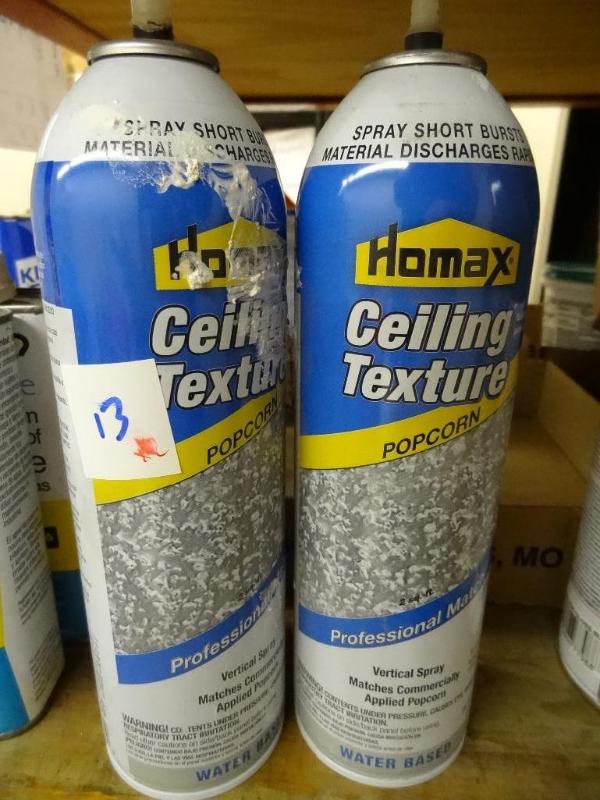 lot 13 image: Qty 2 New Homax Ceiling Texture Spr...
