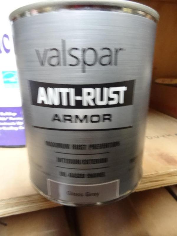 lot 131 image: Qty 4 New Valspar Anti-Rust Armor G...