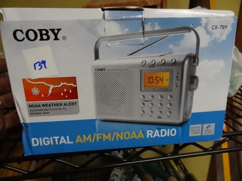 lot 139 image: New Coby NOAA Weather Alert AMFM p...
