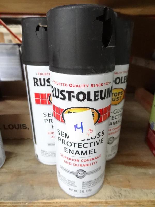 lot 14 image: Qty 3 New Rust-Oleum semi-gloss pro...