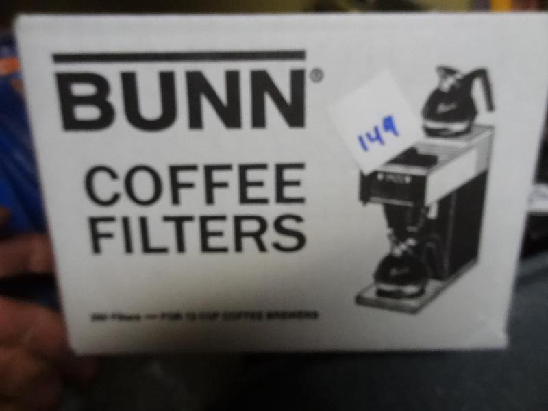 lot 149 image: Qty 250 New BUNN coffee filters for...