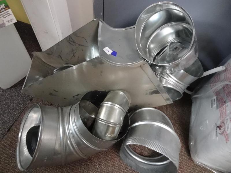 lot 169 image: New lot misc. metal ductwork approx...