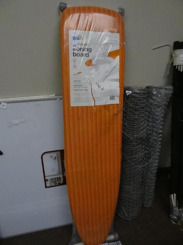 lot 209 image: New Standard Ironing Board  orange...