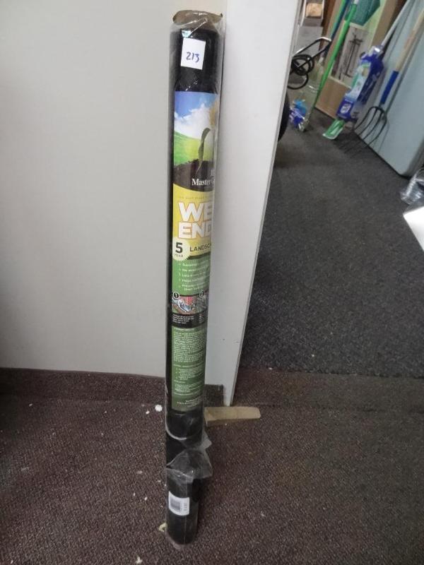 lot 213 image: New Weed Ender landscape fabric 3 ...