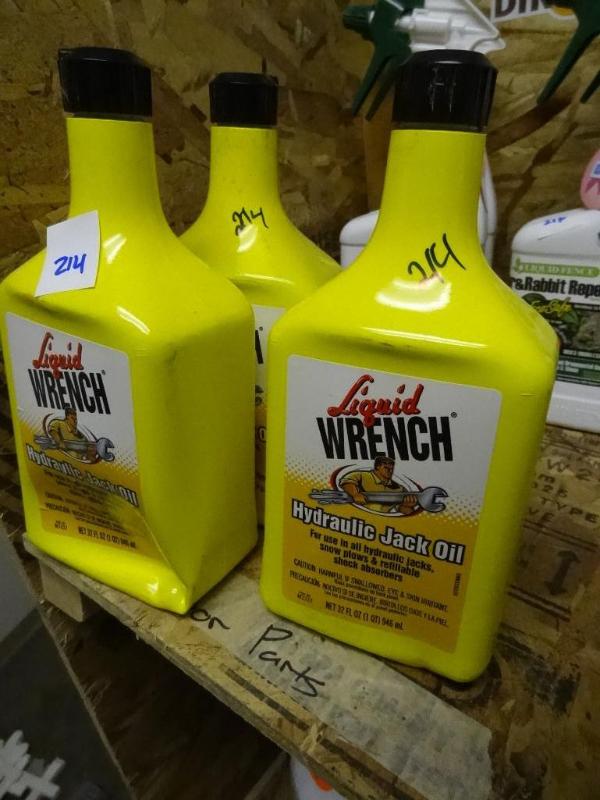 lot 214 image: Qty 3 New Liquid Wrench Hydraulic J...