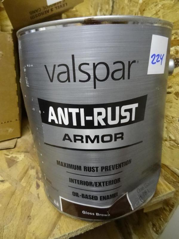 lot 224 image: New Valspar Anti-Rust Armor IntExt...