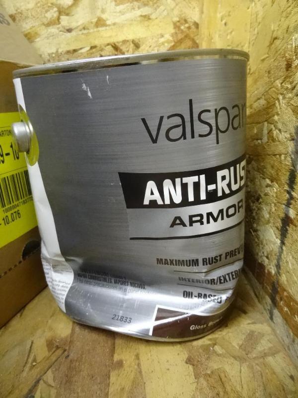 lot 225 image: New Valspar Anti-Rust Armor IntExt...