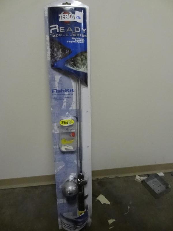 lot 256 image: New Zebco Ready Tackle Series Spinc...