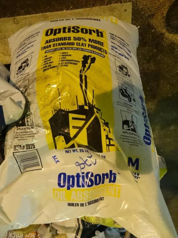 lot 278 image: Approx 25 lbs Optisorb premium oil ...