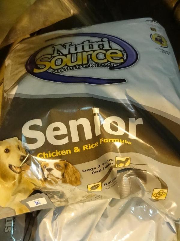 lot 293 image: Approx 30 lbs Nutri-Source senior d...