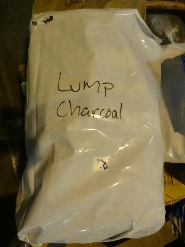 lot 294 image: Approx 35 lbs lump charcoal...