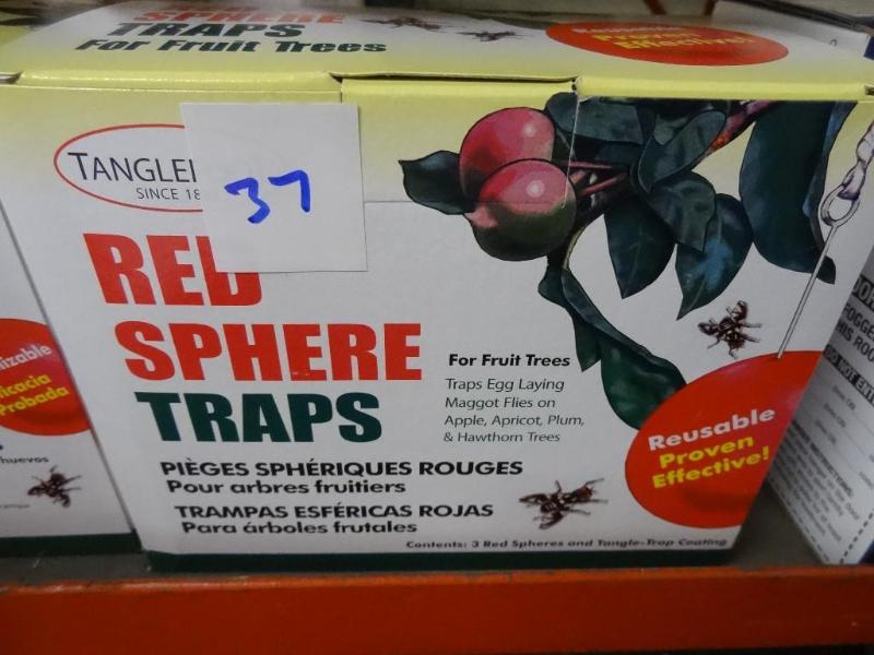 lot 36 image: New Red Sphere Trap for fruit trees...