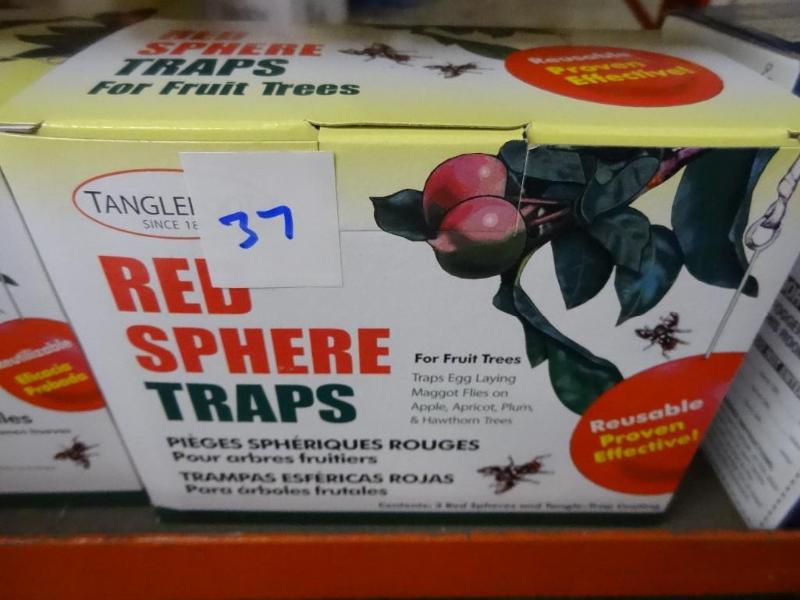 lot 37 image: New Red Sphere Trap for fruit trees...
