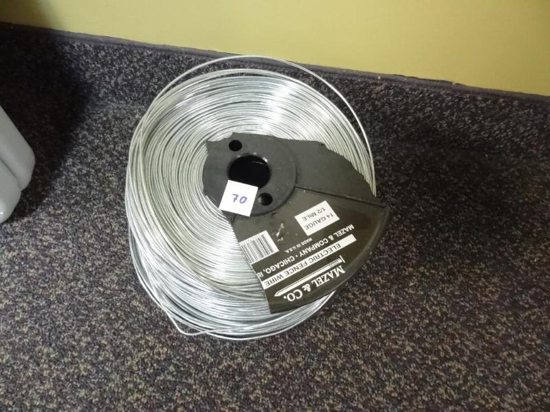 lot 70 image: New Mazel Electric Fence Wire 14 ga...