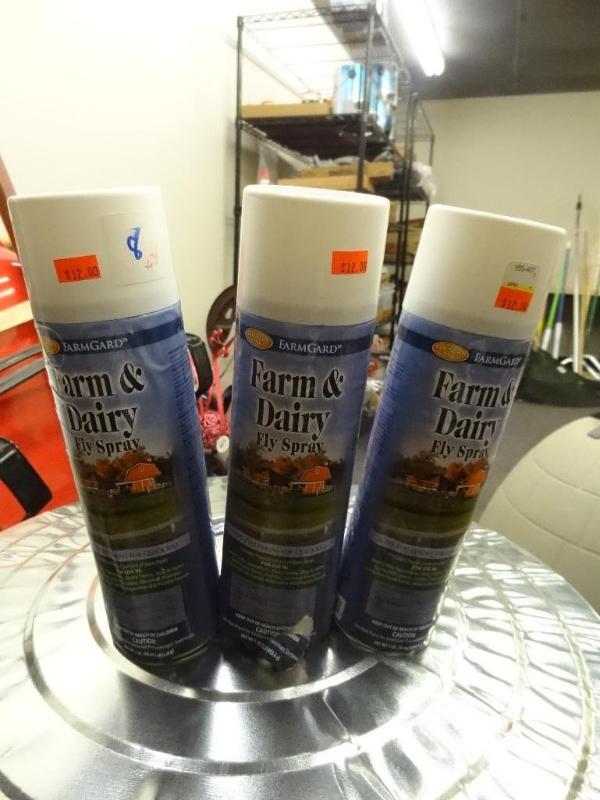 lot 8 image: Qty 3 New Farm and Dairy Fly Spray ...