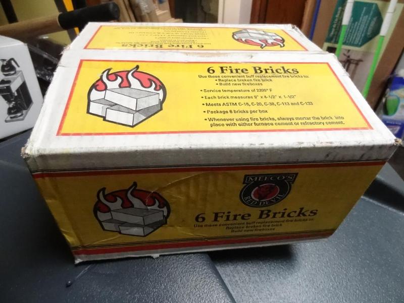 lot 92 image: New Red Bud Fire Bricks box of 6...