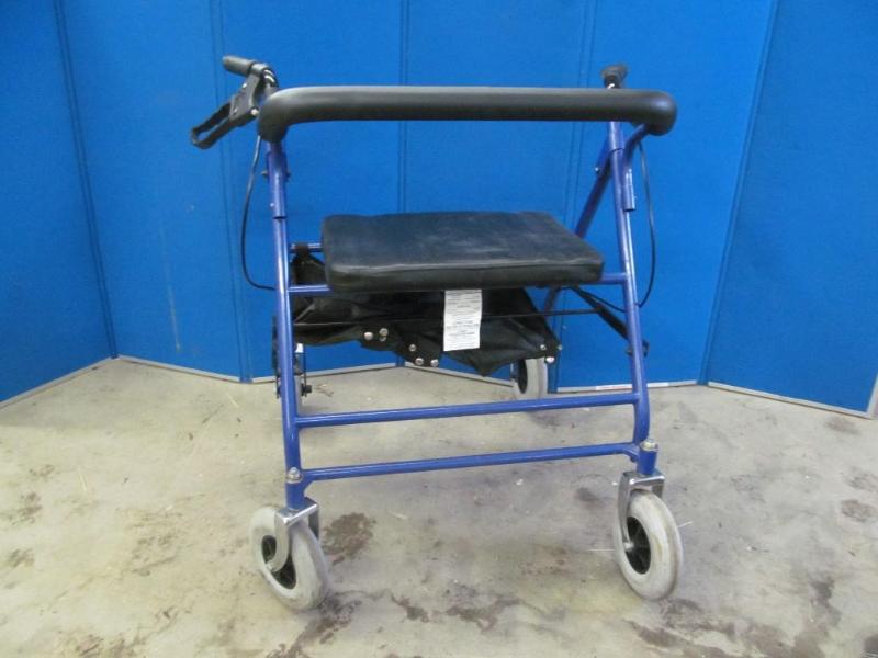 lot 10 image: Walker with Seat and Hand Breaks...