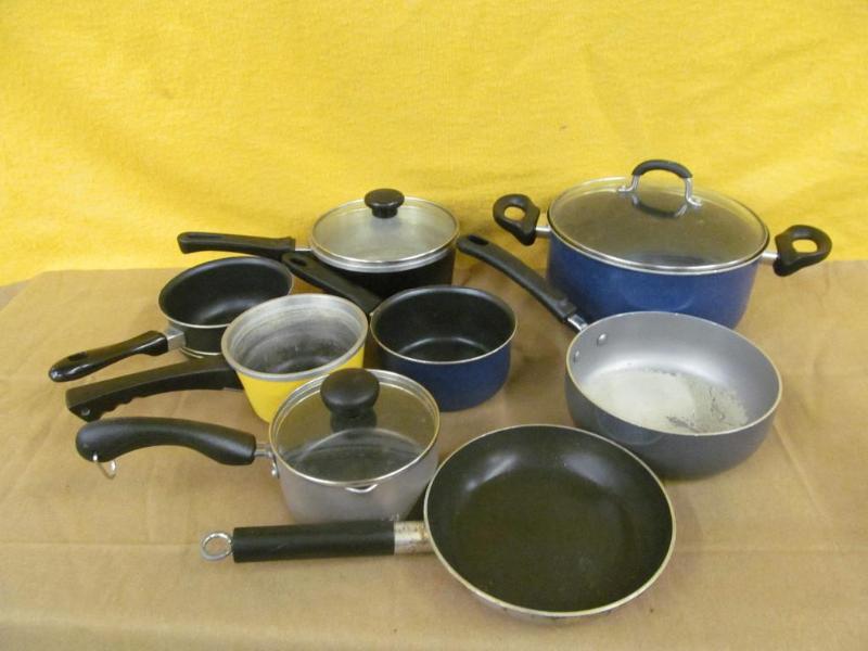lot 106 image: Group of Pots and Pans - 1 Fry Pan,...