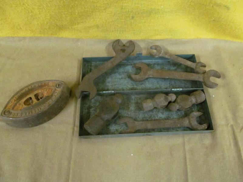 lot 133 image: Sad Iron and Collection of Vintage ...
