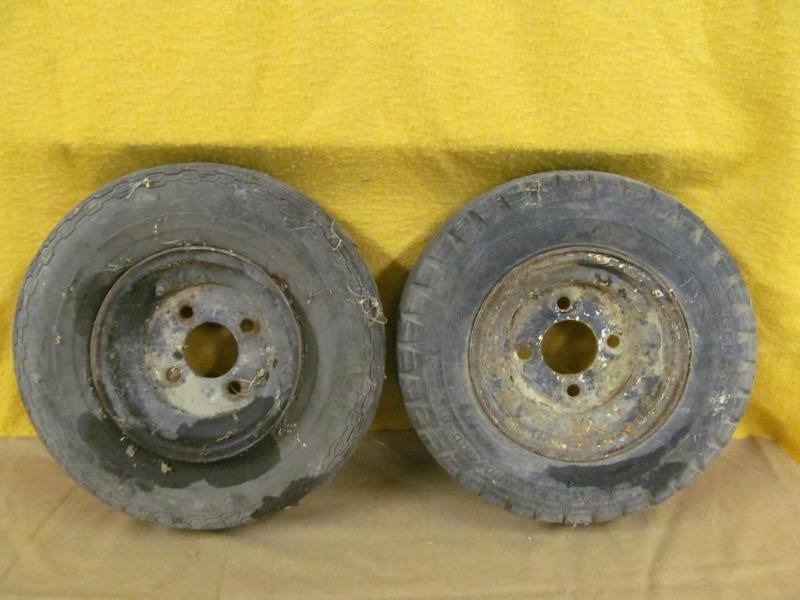 lot 134 image: (2) 4 Bolt Trailer Tires on Wheels ...