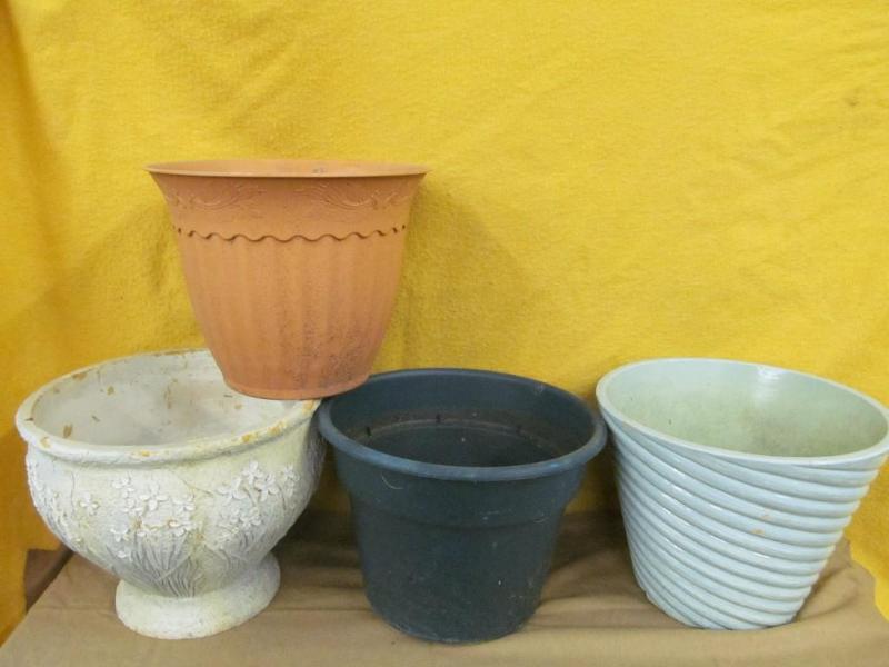 lot 157 image: 4 Large Flower Pots...