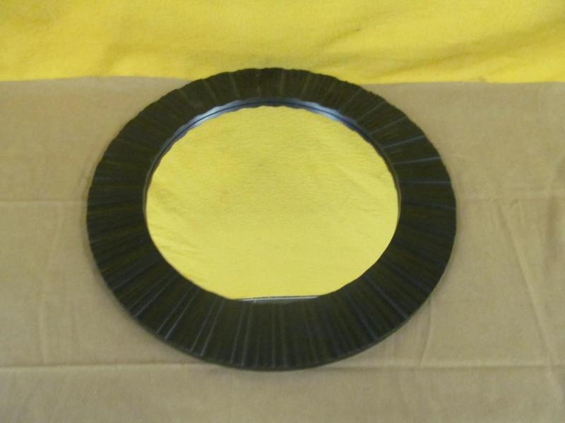 lot 167 image: Round Black Mirror, 20" Diamet...