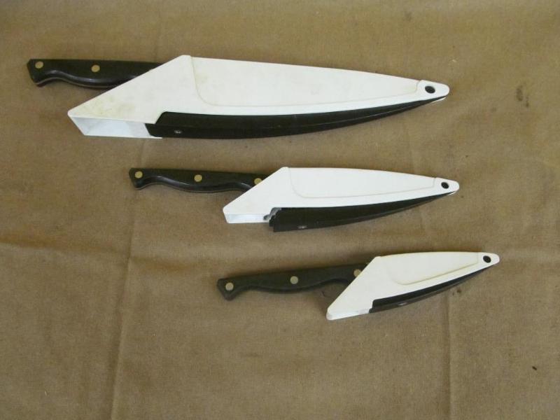 lot 171 image: 3 Pamper Chef Knives with Own Sharp...