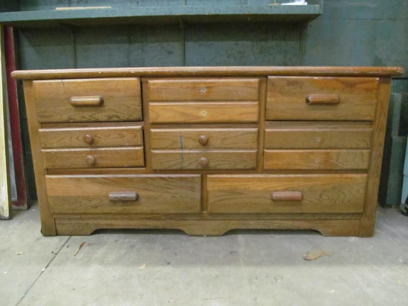 lot 2 image: Wood Dresser, 63 in w x 18 in d x 3...