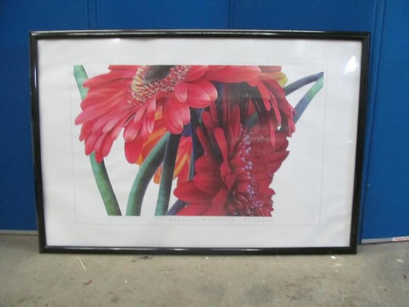 lot 21 image: Barbara Bornick Gerbera&nbspFramed...