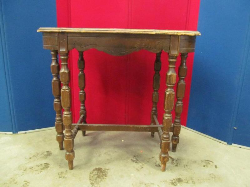 lot 224 image: 6 Legged Hall Table, 29&quott x 32...