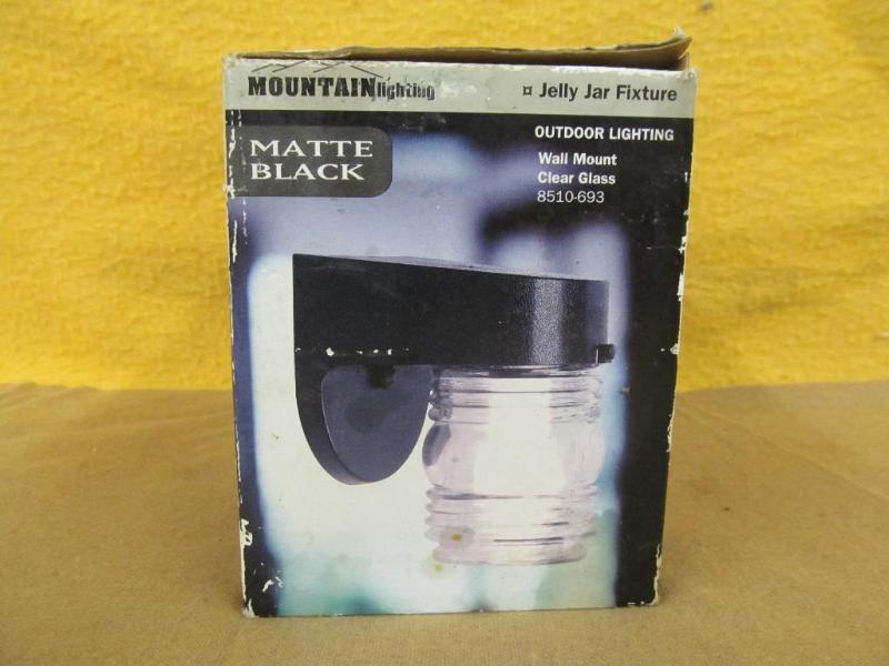 lot 95 image: New in Box Outdoor Jar Light Fixtur...