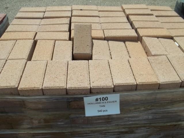 Holland 4.5 Paver Tan QTY 540,PALLE...