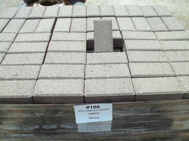 Holland 4.5 Paver Umber QTY 540,PAL...