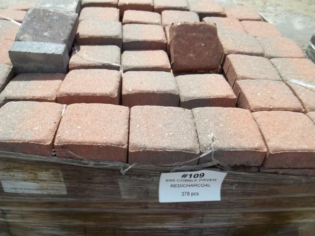 Old World Cobble Paver 6x6 RedChar...