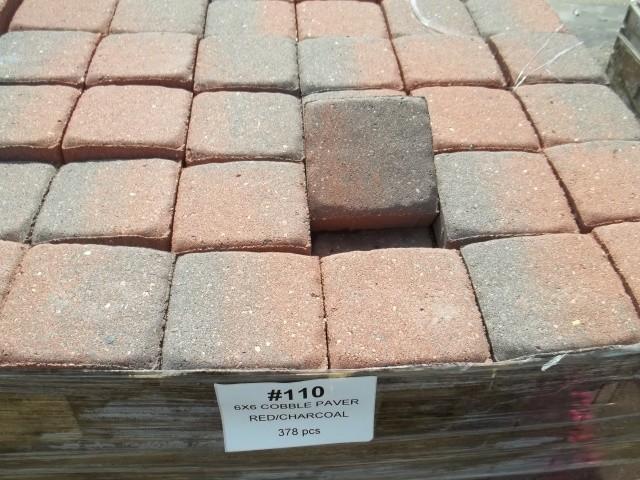 Old World Cobble Paver 6x6 RedChar...