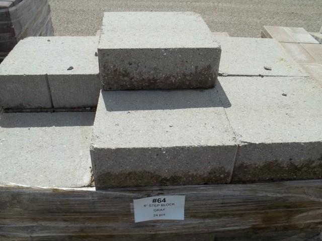 6&quot Step Block Gray 6&quotHx16...