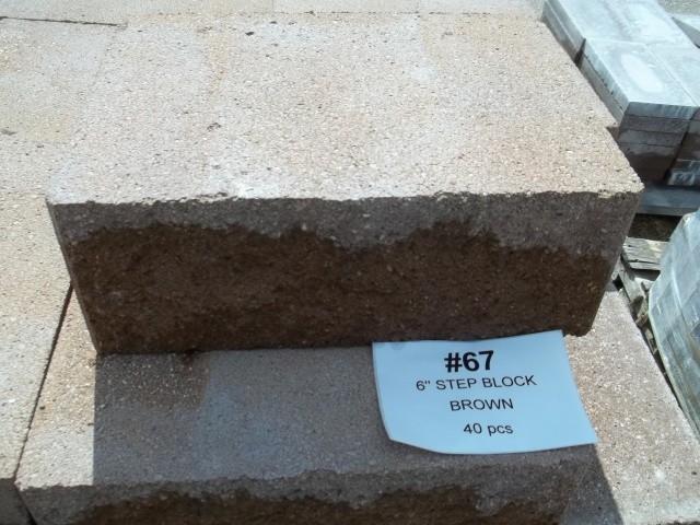 6&quot Step Block Brown 6&quotHx1...
