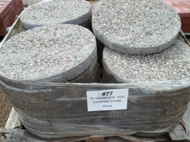 18&quot Round Exposed Agg. Steppin...