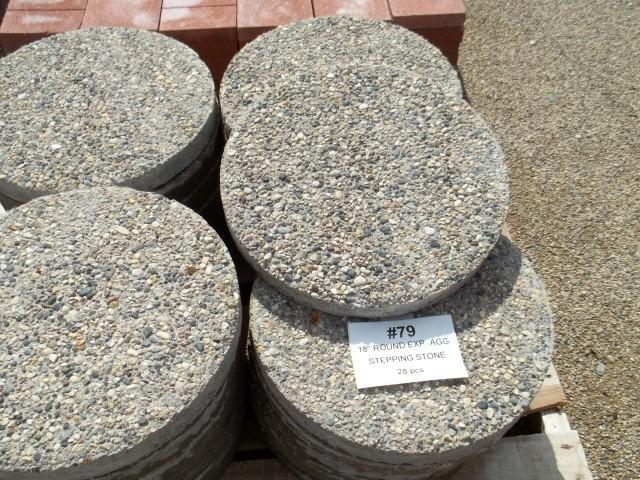 18&quot Round Exposed Agg. Steppin...