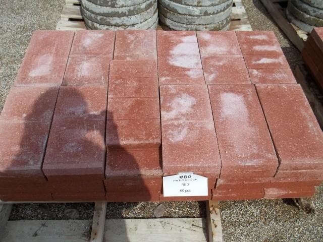 Patio Block Red 1 58&quotHx7 58&...