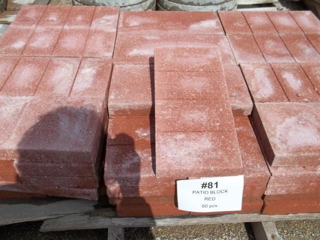 Patio Block Red 1 58&quotHx7 58&...