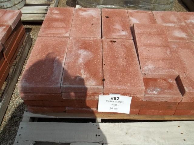 Patio Block Red 1 58&quotHx7 58&...